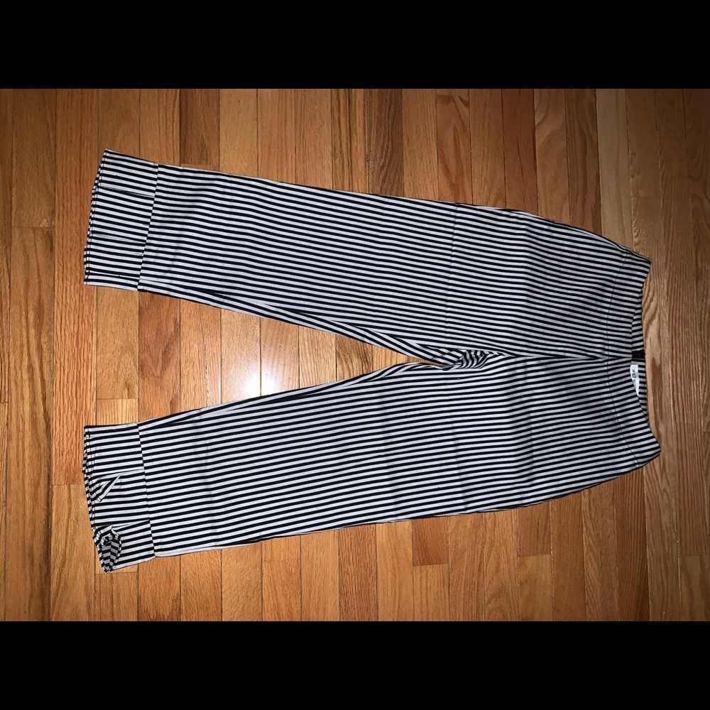 Gray Bandit Striped Pants. Size Small
